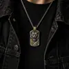 Diseño original Colgante Altar Tigre Negro, estilo cultural taoísta, tendencia nacional, envejecido vintage, artesanía personalizada, colgante creativo cultural taoísta
