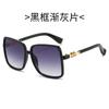 Gafas de Sol Kufang Nuevas Antisol Famosas en Internet Anti-ultravioleta Adelgazantes para Cara Grande Moda Caja Transfronterizo Tendencia Gafas