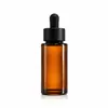 Frasco Conta-gotas Cilíndrico Fosco com Ombro Plano de Parede Grossa à Prova de Luz 10ml 30ml para Óleo Essencial de Aromaterapia Venda por Atacado