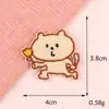 Parche Bordado Termofusible de Animales de Dibujos Animados Pegatinas de Tela Coreanas DIY Souvenir Hecho a Mano Pegatinas de Parche Accesorios Etiquetas de Tela para Planchar