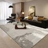 Alfombra de Sala de Estar de Lujo Ligero Estilo Americano, Alfombra Retro de Alta Gama para Dormitorio, Sofá, Mesa de Centro, Alfombra de Área Grande para Habitación Resistente a las Manchas