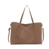 2024 nuevo casual popular este año bolso tote de hombro axila para mujer retro textura viajero color sólido simple