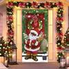 Cortina de Puerta Navideña Tela Colgante Árbol de Navidad Muñeco de Nieve Hombre Mayor Tema Decoración de Entrada Arreglo Festivo Fuente Transfronteriza Fábrica