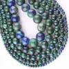 Contas Verdes Douradas de Fênix Natural Transfronteiriças Pedra de Fênix Lápis Lápis Lázulite Contas Pulseira DIY Colar Acessórios Joias