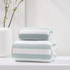 Toalla de Terciopelo Coral Rayada Absorbente Suave Engrosada Juego de Toallas Toalla Facial para Pareja Toalla de Baño de Uso Diario para Adultos