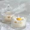 Pote de Vidro Transparente Criativo de Alto Valor Estilo Europeu Pote de Doces com Tampa Pote Quadrado para Açúcar Pote Doméstico para Armazenamento de Cotonetes para Tigela de Batedor