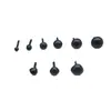 Ojos de Muñeca Insertados en Ojos Juguete Animal Ojos de Muñeca Nariz Todos los Ojos Negros Nariz Globo Ocular Ovalado Accesorios DIY