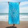 Toalha de Banho Microfibra Absorvente Pronta-a-Usar Popular Transfronteiriça Férias Ativa Secagem Rápida Toalha de Praia Estampada Litoral
