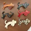 Presilhas de Cabelo de Gato Japonesas e Coreanas, Presilhas Versáteis de Desenho Animado de Animal para Franja e Lado, Presilhas de Bico de Pato, Presilhas de Cabelo Femininas