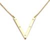 Collar de moda con forma de rueda de cartas, 26 letras, diamantes, oro, joyería popular europea y americana, Amazon Supply