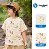 Camiseta de Manga Corta para Niños 2026 Estampada Ropa de Verano Algodón Puro Estilo Nuevo Tops para Niños Bebés Manga Media Verano Ropa para Niños