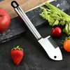 Cortador de Cebolla de Acero Inoxidable, Herramienta para Rebanar Cebolla, Gadget para Rallar, Picador de Cebolla, Cuchillo Multifuncional para Rallar, Gadget de Cocina
