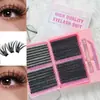 Conjunto Popular de Cílios 100 Peças Visual Misto Olho Profundo Volumosos Espessos Padrão para Garotas Descoladas Cílios Postiços Transfronteiriços para Exportação