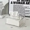 Caja de papel para viento hogar sala de estar dormitorio caja de pañuelos transparente caja de servilletas oficina decoración del hogar una pieza al por mayor