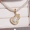 Accesorio para hacer tú mismo: Montura de colgante de perla de plata de ley S925, ligera y elegante, montura de plata que se puede abrir para ajustarse a perlas de 5-6 mm