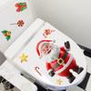 Pegatinas de Pared Decorativas de Piña y Papá Noel para Dormitorio Sala de Estar Pared de Fondo Decoración de Atmósfera Navideña Pegatinas de Pared Autoadhesivas