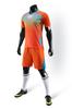 Grupo de Atacado impressão-secagem rápida adulto crianças laranja vermelho azul padrão que muda de cor futebol manga curta traje de treino Futebol