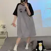 Pijama dulce y lindo para mujer, verano 200 jin, ropa de casa, manga corta fina, holgado, talla grande, mujeres con sobrepeso, pijama de mujer, verano