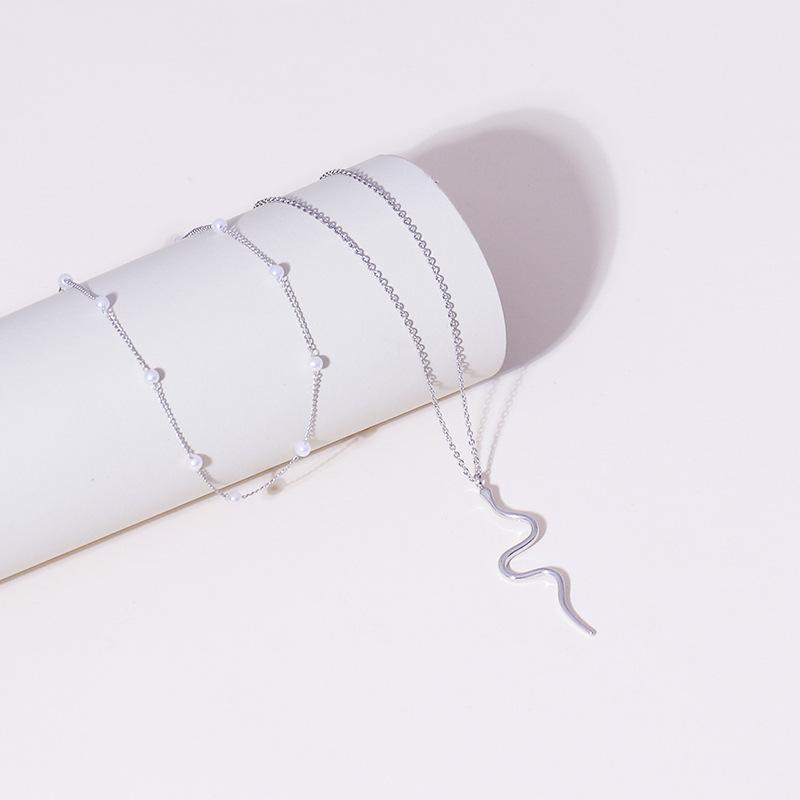 修3珍珠小蛇套链