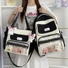 Mochila escolar bicolor para meninas, novo modelo 2026 para alunos do ensino fundamental II e médio, mochila de grande capacidade, mochila fresca e fofa
