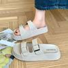 Pantuflas Boken de suela gruesa transfronterizas 025 verano nuevo sandalias con hebilla de doble tira pantuflas de playa venta al por mayor 1