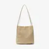 Bolsas para Mujer 2026 Nuevo Estilo de Moda Bolsos de Mano para Mujer de Moda Bolso Cubo Tejido de Paja Simple Al por Mayor para Exportación