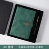 Cuaderno de Oficina de Negocios de Gama Alta, Bloc de Notas con Hebilla Decorada con Ventana, Logo Personalizable, Cuaderno para Registro de Reuniones, Set de Caja de Regalo para Cuaderno