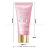 Tubo Suave Cosmético de 80ml, Tubo para Crema de Manos, Tapa de Rosca con Lámina Dorada, Tubo Vacío Exprimible para Dispensar Limpiador