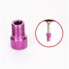 Adaptador de Aleación de Aluminio con Anillo de Sellado para Válvula de Bicicleta, Convierte de Válvula Francesa a Válvula Americana, Adaptador de Válvula de Bicicleta de Colores