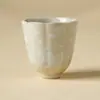 Taza de té de cerámica fabricada en fábrica con diseño floral, tamaño pequeño, taza individual para uso doméstico, taza de degustación de té de alta gama.