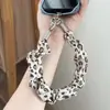 Correa de muñeca corta de moda para teléfonos móviles, correa de poliéster de alta gama para teléfono móvil, correa antirrobo, liga para el pelo, cadena para teléfono móvil