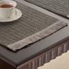 Yiji Qiyun Estilo Escandinavo Banderín de Mesa Tejido de Papel Borla Color Sólido Bandera de Té Decoración a Prueba de Polvo Cubierta para Mueble de TV Mesa de Café