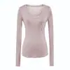 Camiseta de Manga Larga con Cuello en V Ligeramente Transparente Estilo Europeo Nuevo Deseo Puro Moda Versátil Estilo Básico Conjunto Protección Solar Adelgazante Top