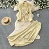 Conjunto de Camisa Rosa Estilo Comuter para Mulheres Verão 2026 Peça Dupla Casual Inspirado em Zen Afunilamento na Cintura Emagrecimento Roupa para o Trabalho