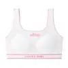Ropa interior para el desarrollo de niñas, Estudiantes de secundaria, Estudiantes de preparatoria, Ropa interior deportiva, Sujetador tipo chaleco sin costuras para adolescentes