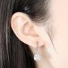 Wei Hua aretes de Shambhala para mujer con diamantes de imitación completos aretes plateados aretes de bola de princesa aretes fabricantes para mujer mayoreo