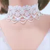 Estilo oscuro Lolita Gótico collar para mujer cadena de clavícula de rosa vintage gargantilla collar