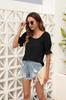Tops de Verano para Mujer Sueltos Casuales de Manga Corta Casual Camiseta de Cuello U