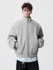 Chaqueta de Aviador Retro Americana con Paneles, Abrigo de Algodón para Hombre, Chaqueta de Algodón Gruesa de Invierno con un Toque de Lujo, Chaqueta Cálida Acolchada de Algodón