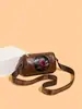 Comercio Exterior Transfronterizo, Estilo Nacional Artístico, Bolso Maternal de Loto a la Moda, Bolso de Hombro de Nuevo Estilo de Alta Gama, Bolso Cruzado Versátil y Elegante
