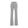 Calça Sexy Cintura Baixa Boca de Sino Garota Quente Verão 2025 Novo Cordão Cadarço Modelador Levanta Bumbum Calça Flare Calça Casual