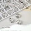 Rhinestones para Uñas con Corte de Fuegos Artificiales K9 Brillantes, Rhinestones de Corte Skyfire Redondos de 8mm con Base Puntiaguda, Rhinestones para Uñas de Corte Crisantemo, Rhinestones Sueltos para Pendientes, Joyería