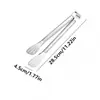 Pinzas para Alimentos de Acero Inoxidable Bright Sheng, Pinzas de Tres Líneas para Uso Doméstico, Pinzas para Pan, Pinzas para Barbacoa Anti-Quemaduras, Pinzas Multiusos para Asar Pescado y Carne