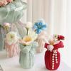 Papel de regalo para ramo de gasa de seda helada coreana 520 para el Día de la Madre, bolsa de flores rosas, material floral