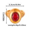 Nuevo Producto Transfronterizo Anillo de Acero Inoxidable Fundido Incrustado con Anillo Original Ovalado para Mujer, Joyería de Acero de Titanio de Lujo Ligero al Por Mayor