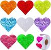 Cinta adhesiva decorativa estilo ins póster pared de fotos diario nota niña pegatinas en forma de corazón escritura a mano impermeable