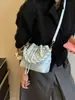 2026 Nuevo Diseño de Nicho de Moda Textura de Alta Calidad Versátil Cordón Hombro Único Cruzado de Hombro de Mano Patrón de Diamante Bolso Cubo