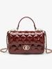 Bolso pequeño cruzado de alta gama popular de este año 2025 nuevo bolso de mano estilo pequeño fragante cadena de diamantes bolso cuadrado pequeño