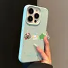 Animal de Dibujos Animados Aplicable para Funda de Teléfono Apple 16promax 12 Silicona iPhone 13 Agujero Grande Anticaída 11/15