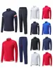Conjunto de Ropa Deportiva Casual de Manga Larga para Otoño e Invierno Atuendo Personalizado para Apariencia de Grupo Estudiantil en Competencia Chaqueta para Correr al Aire Libre Fitness